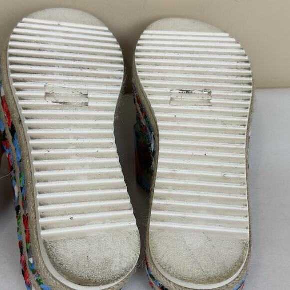 Betsey Johnson Selah Platform Sandals US 5/5.5 approx Floral Transparent Straps - Picture 12 of 12